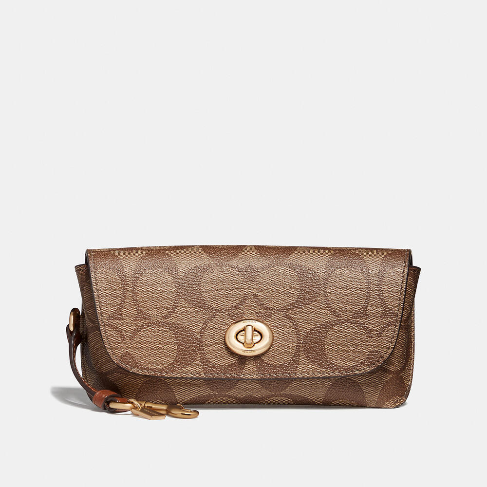 Coach Brown Signature Phone Case